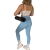 Legginsy niebieskie prążek L/XL
